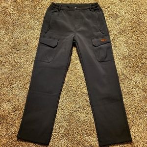 Clothin Outdoor Style Soft Shell Water and Wind Repellent Cargo Pants Mens Large